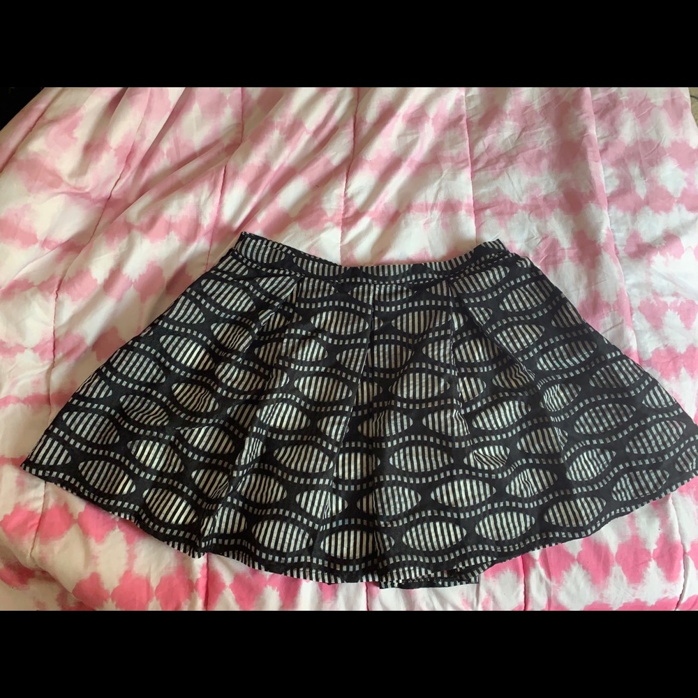 Patterned Flare Skirt
